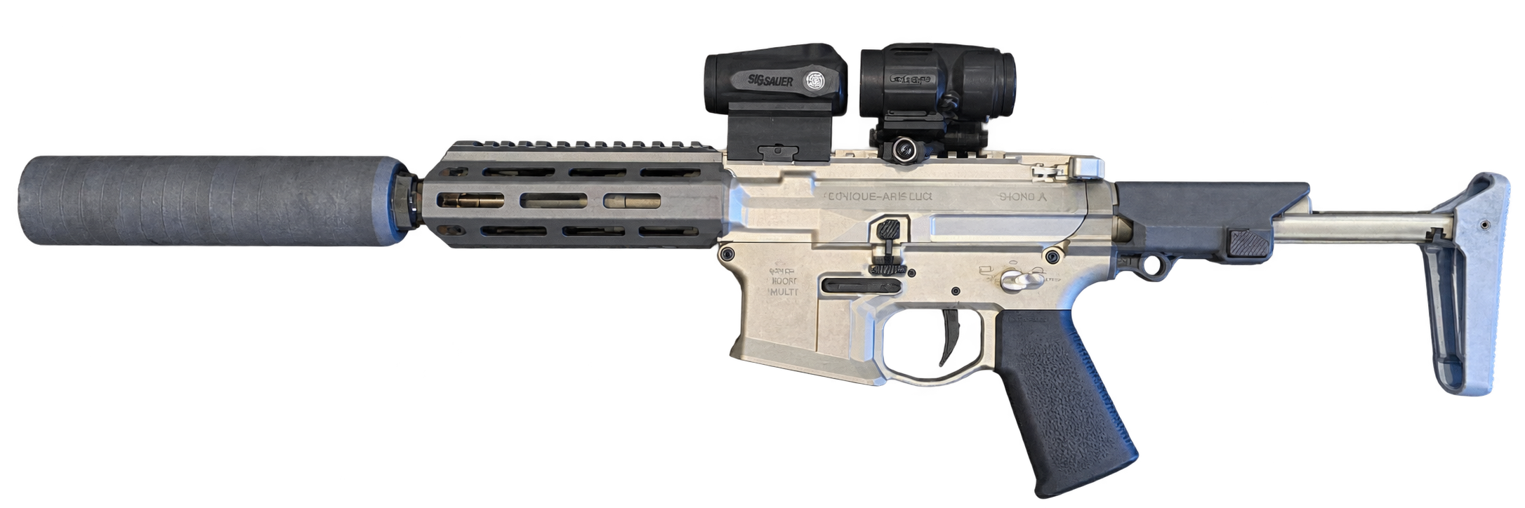 Q HONEY BADGER SBR .300 BLK DEMO PACKAGE WITH Q THUNDER CHICKEN SUPPRESSOR -img-0
