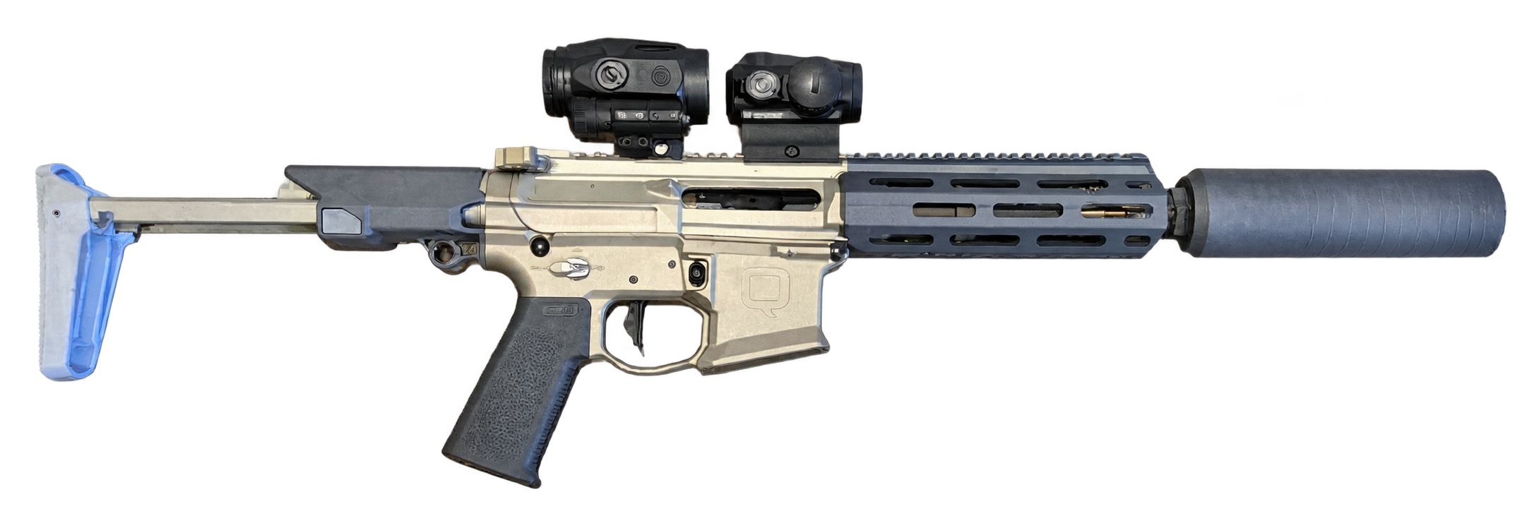 Q HONEY BADGER SBR .300 BLK DEMO PACKAGE WITH Q THUNDER CHICKEN SUPPRESSOR -img-1