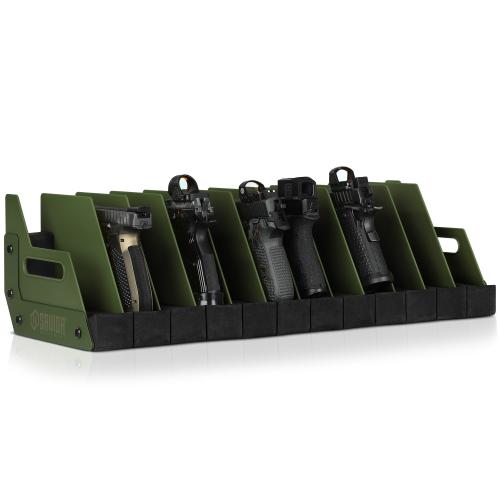 Savior Equipment 12-Slot Pistol Rack – OD Green