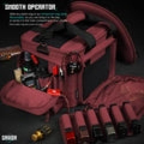 Pistol Range Bag - Specialist Series - Red (RA-3GUN-WS-RD)