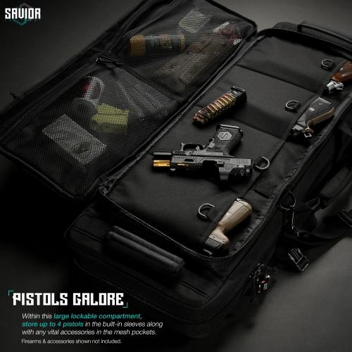 Double Rifle Bag - Specialist Series - 42" Black (RB-4213DG-WS-BK)