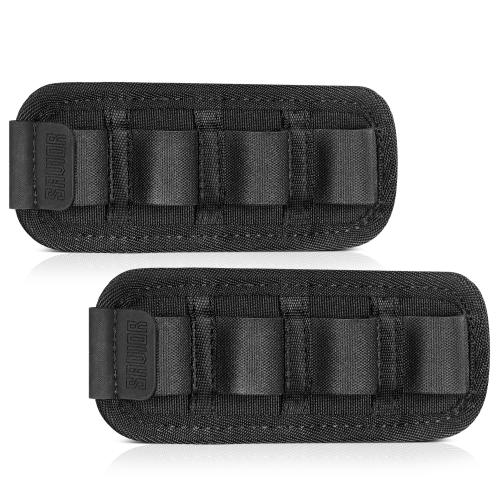 Velcro - Shotgun Shell Holder - 4 slots - Black, 2-Pack (MP-TNS-12G-QUAD-2P-BK)