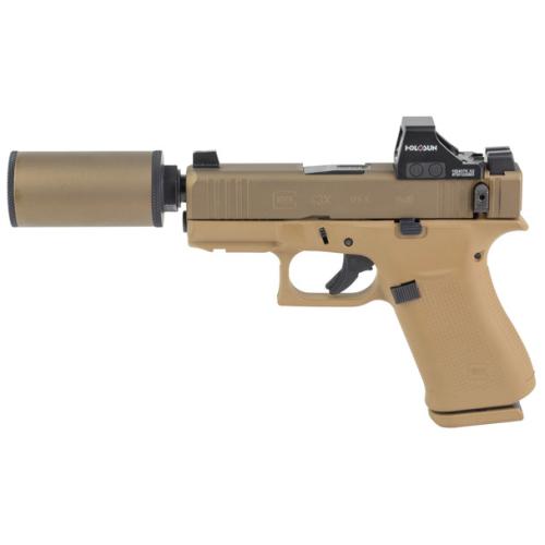 Glock 43X MOS Hush Puppy Project Bundle w/ Holosun 407K & Hush Puppy Project Model 2 Suppressor