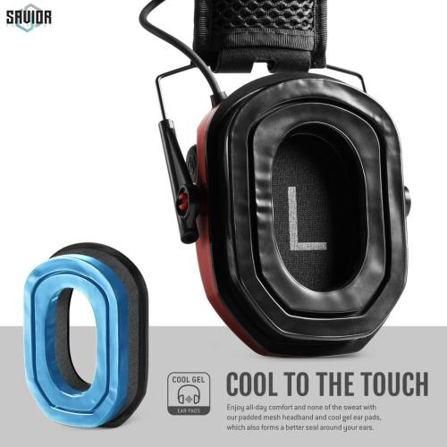 Savior Equipment Apollo Electronic Sound Suppressors — Carmine Red | Electronic Hearing Protection | Part Number EM-APOLLO-RD