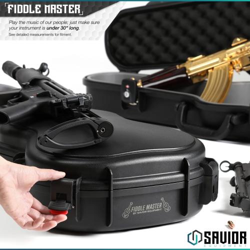 Savior Equipment Fiddle Master — 30" Discreet Violin Hard Case | Firearm Case | RC-VIOLIN-BK