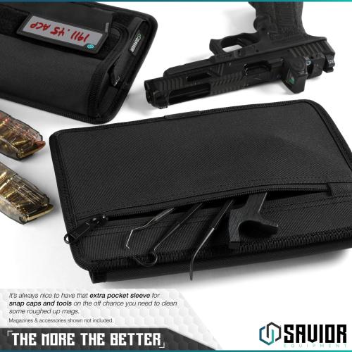 Savior Equipment Mag Buddy — Pistol Mag Pouch (2-Pack), Holds 10 Magazines | Magazine Storage | MP-FD-PISX5-2P-BK