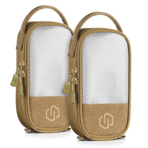 Savior Equipment CORE 8X4 Pouch w/ Hook Backing (2-Pack) — Dark FDE | Tactical Storage Pouch | SP-CORE8X4-2P-TN