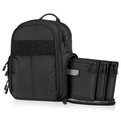Savior Equipment Obsidian Black Compact S.E.M.A. Pistol Backpack — Discreet Carry Pack | Soft Case | BP-CPSEMA-WS-BK