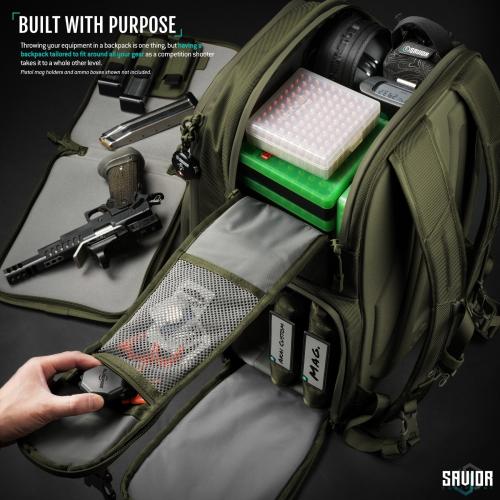Savior Equipment PRO S.E.M.A. Competition Backpack — XL Range Pack | Tactical Gear Storage | BP-SEMAXL-PRO-OG
