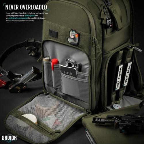 Savior Equipment PRO S.E.M.A. Competition Backpack — XL Range Pack | Tactical Gear Storage | BP-SEMAXL-PRO-OG