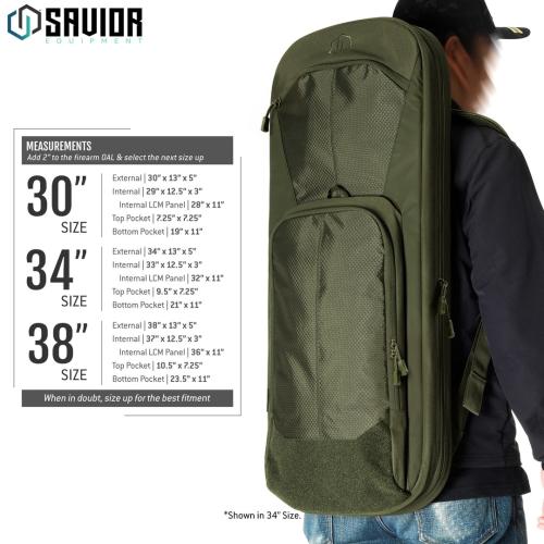 Savior Specialist Covert Single Rifle Case — 38" Soft Rifle Case | Rifle Case | RB-SGSPORT38-WS-OG
