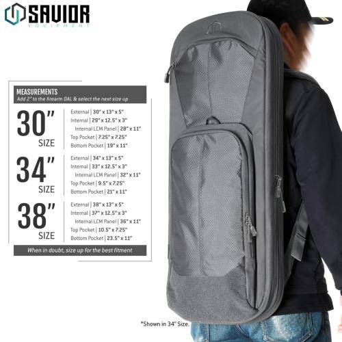 Savior Specialist Covert Single Rifle Case — 38" Soft Rifle Case | Rifle Case | RB-SGSPORT38-WS-GS