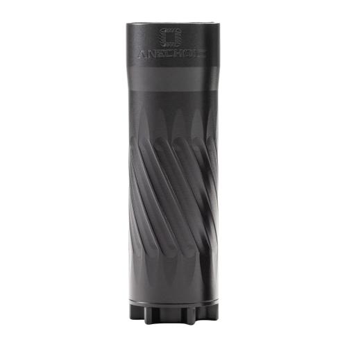 ANECHOIC PipSqueak 22, Rimfire Suppressor, 22 Caliber, 3.5  Length, 1.1 Diameter, Cerakote Finish, Black, Titanium Construction, 1/2X28 Direct Thread Mount PSQ-B