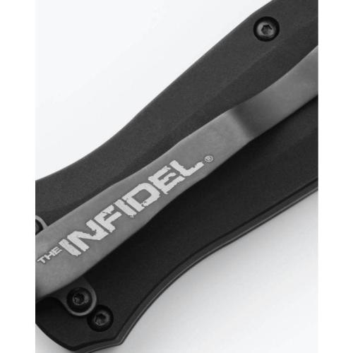 Benchmade Infidel® — D2 Double-Edged Dagger, Black Aluminum | OTF Automatic Knife | 3300BK