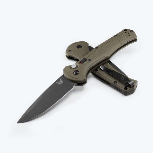 Benchmade Claymore — Drop-Point Automatic, Ranger Green Grivory | Automatic Knife | Claymore Series
