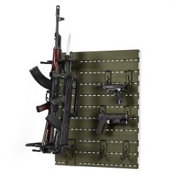 Wall Rack System Bundle - 5 Panels w/ 3 Rifle & 6 Pistol Hooks - Green (WRS-HALF-A3P6-OG)