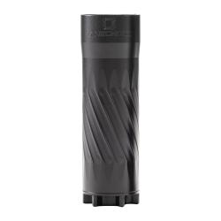 ANECHOIC PipSqueak 22, Rimfire Suppressor, 22 Caliber, 3.5  Length, 1.1 Diameter, Cerakote Finish, Black, Titanium Construction, 1/2X28 Direct Thread Mount PSQ-B