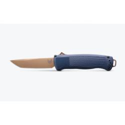 Benchmade Shootout — Tanto OTF Automatic, Crater Blue Grivory | Automatic Knife | 5370FE-01