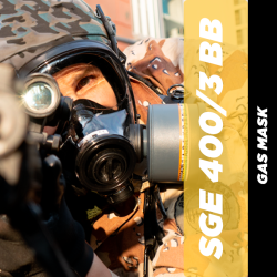 Mestel Safety SGE 400/3BB Gas Mask — 40mm NATO / EN148-1 | Full-Face PPE Respirator | 033983 / 033992