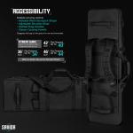 Double Rifle Bag - Specialist Series - 36" Black (RB-3613DG-WS-BK)