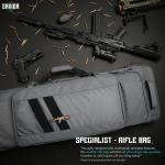 Double Rifle Bag - Specialist Series - 42" Gray (RB-4213DG-WS-GS)