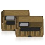 Savior Equipment Mag Buddy — Pistol Mag Pouch (2-Pack), Dark FDE, Holds 10 Magazines | Magazine Storage | MP-FD-PISX5-2P-TN