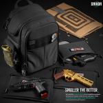 Savior Equipment Obsidian Black Compact S.E.M.A. Pistol Backpack — Discreet Carry Pack | Soft Case | BP-CPSEMA-WS-BK