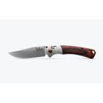 Benchmade Mini Crooked River — S30V Clip-Point, Gray Aluminum & Stabilized Wood | Folding Knife | 15085-2
