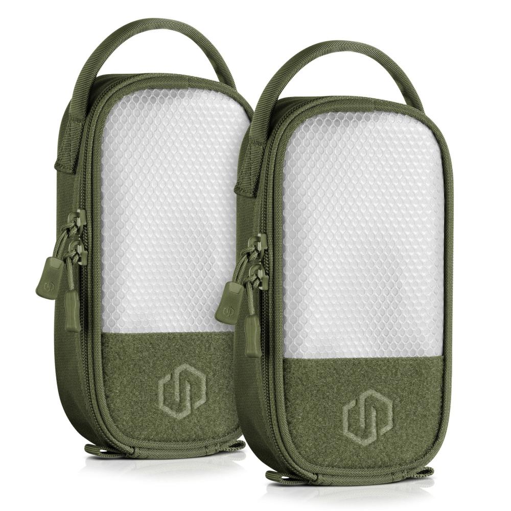 Savior Equipment CORE 8X4 Pouch w/ Hook Backing (2-Pack) — OD Green | Tactical Storage Pouch | SP-CORE8X4-2P-OG