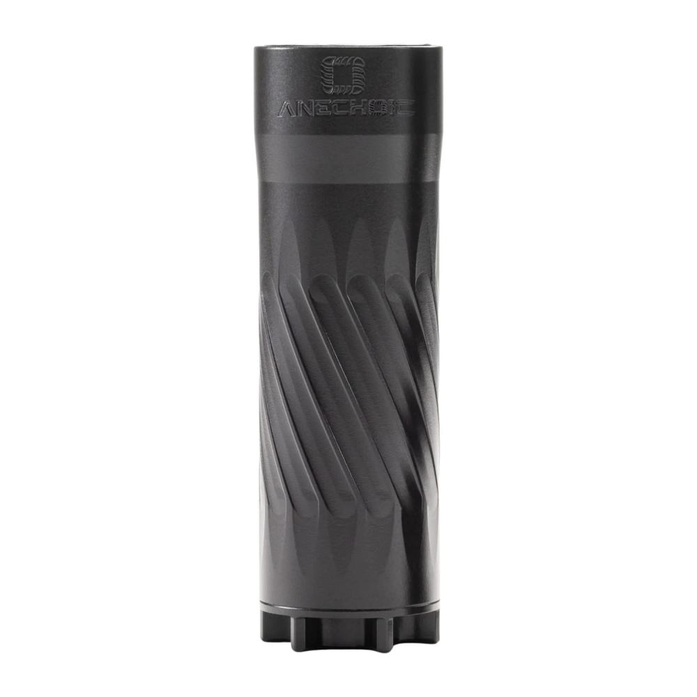 ANECHOIC PipSqueak 22, Rimfire Suppressor, 22 Caliber, 3.5  Length, 1.1 Diameter, Cerakote Finish, Black, Titanium Construction, 1/2X28 Direct Thread Mount PSQ-B