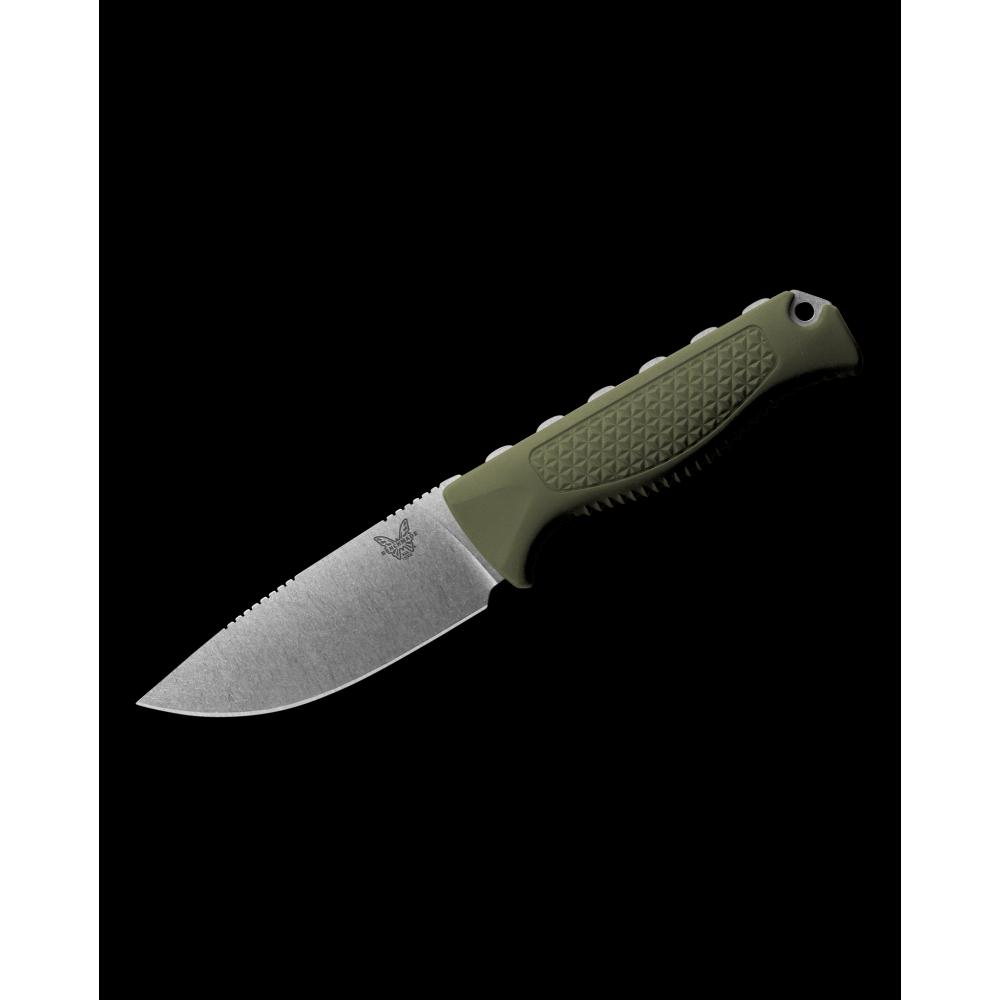 Benchmade Steep Country — Dark Olive Santoprene® | Fixed-Blade Hunting Knife | 15006-01