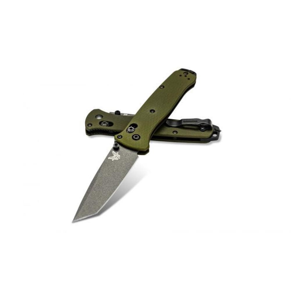 Benchmade Bailout® — CPM-M4 Tanto, Woodland Green Aluminum | Folding Knife | 537GY-1