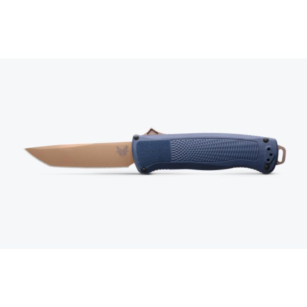 Benchmade Shootout — Tanto OTF Automatic, Crater Blue Grivory | Automatic Knife | 5370FE-01