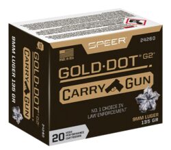 9MM 135G GOLD DOT