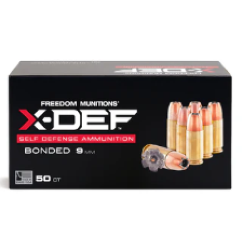 X-DEFENSE 9MM LUGER AMMO- 124GR HP