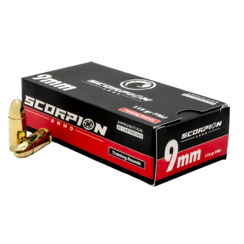 Scorpion 9mm Training 115gr FMJ 50/Box