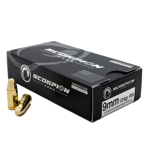 Competition 9mm USPSA Certified124gr RN 50/Box