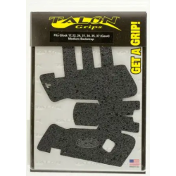 Talon Grips 114R Adhesive Grip Compatible w/Glock 17/22/24/31/34/35/37 Gen4 w/Medium Backstrap, Black Textured Rubber