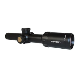 Riton Optics 52286 RT-S Mod 7 1-5x 24mm Obj 114.20-22.60 ft @ 100 yds FOV 30mm Tube Black Matte Finish Illuminated Riton Quick Acquisition (SFP