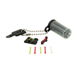 HIVIZ Sight Set Glock 10mm Auto, 45 ACP, 45 GAP Models (Except Compensated) Fiber Optic Green Rear, Interchangeable Red & Green Front