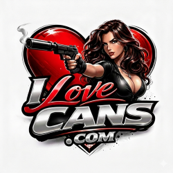 I LOVE CANS STICKERS