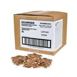 CCI Blazer Brass Handgun Ammunition 9mm Luger 115gr FMJ 1145 fps 1000/ct Loose Bulk Pack