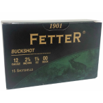 12 Gauge, 2 3/4", 00 Buck, 15 Rounds