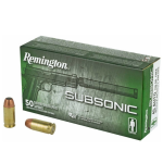 Remington Ammunition 28428 Subsonic  45ACP 230gr Flat Nose Enclosed Base 50 Per Box/10 Case