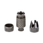 Spikes Tactical Barking Spider 2 1/2-28 Muzzle Brake, 9mm, Black Nitride