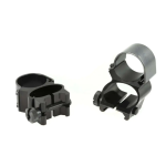 Weaver See Thru Scope Rings - 1" EXT Black