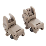 JINZE FLIP UP SIGHTS FRONT & REAR FDE