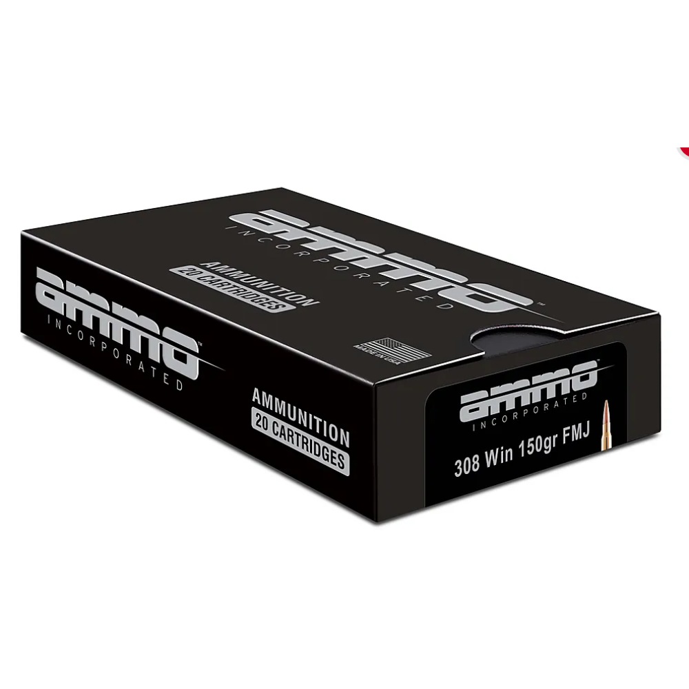 Ammo Inc Signature .308 Win Ammo 150 Grain FMJ, 20rds