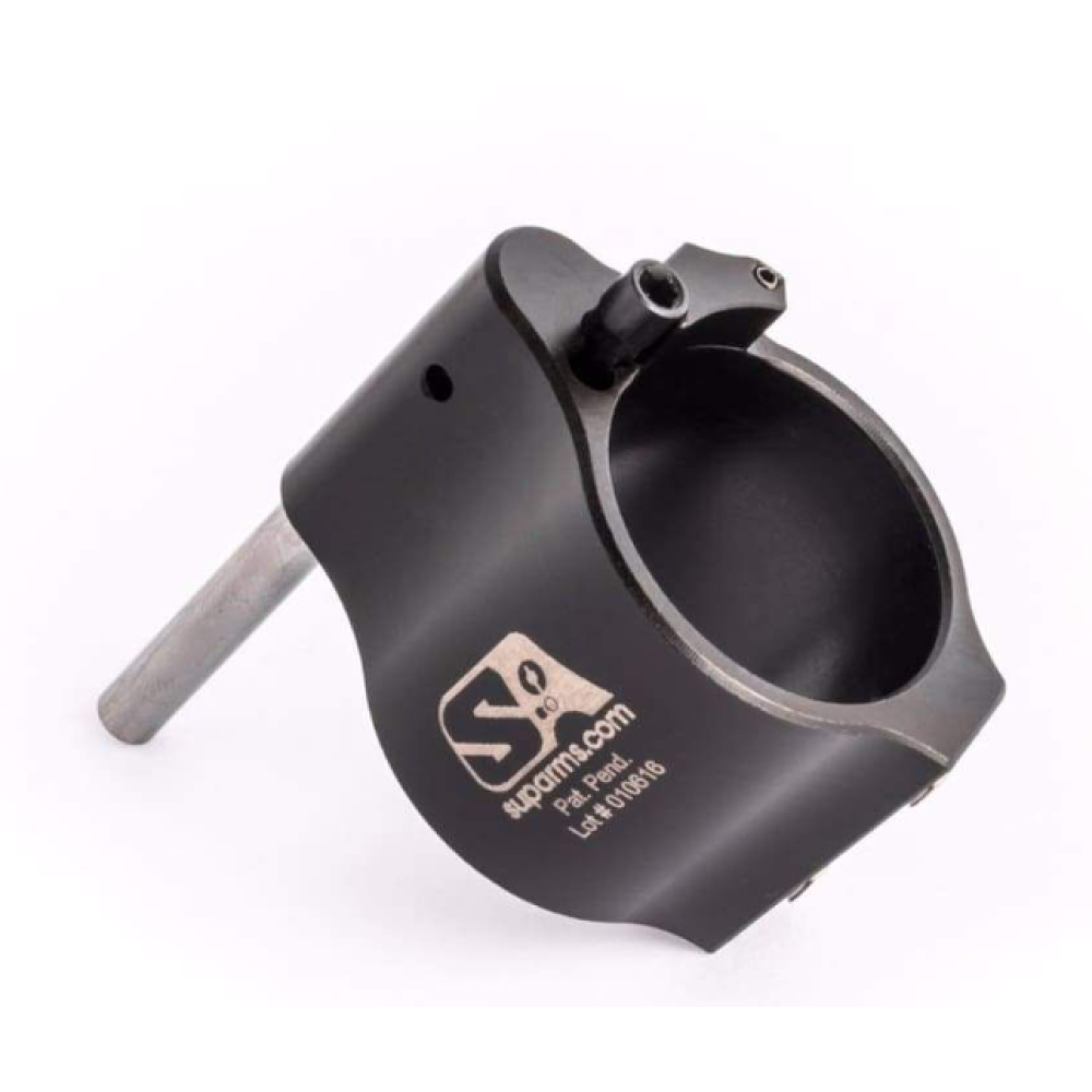 .936” Adjustable Gas Block / Stainless Steel / Solid, Set Screw / Melonite Finish