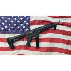 Freedom Ordnance FX-9P8S FX-9  9mm Luger 8 31+1 Black Anodized Black Polymer SBA3 Pistol Brace